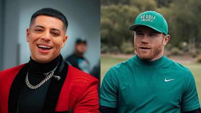 Eduin Caz y Canelo Álvarez.