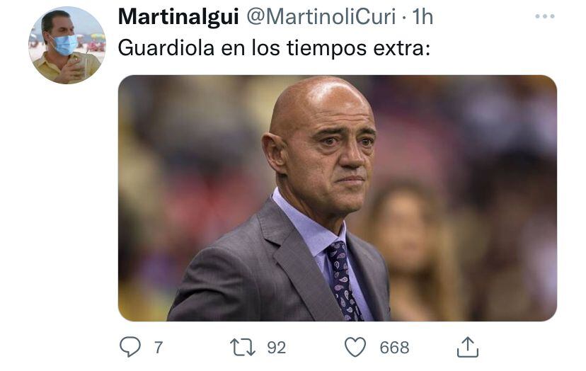 Para muchos, Pep Guardiola se convirtió en Chelís para el trámite final del partido.