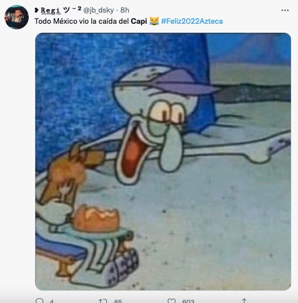 El Capi Pérez desata memes tras caída