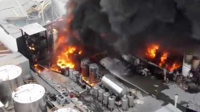 Incendio en Parque Industrial Mitras de García