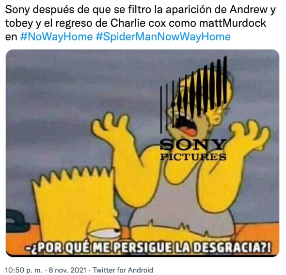 Memes sobre filtraciones de ‘Spider-Man: No Way Home’