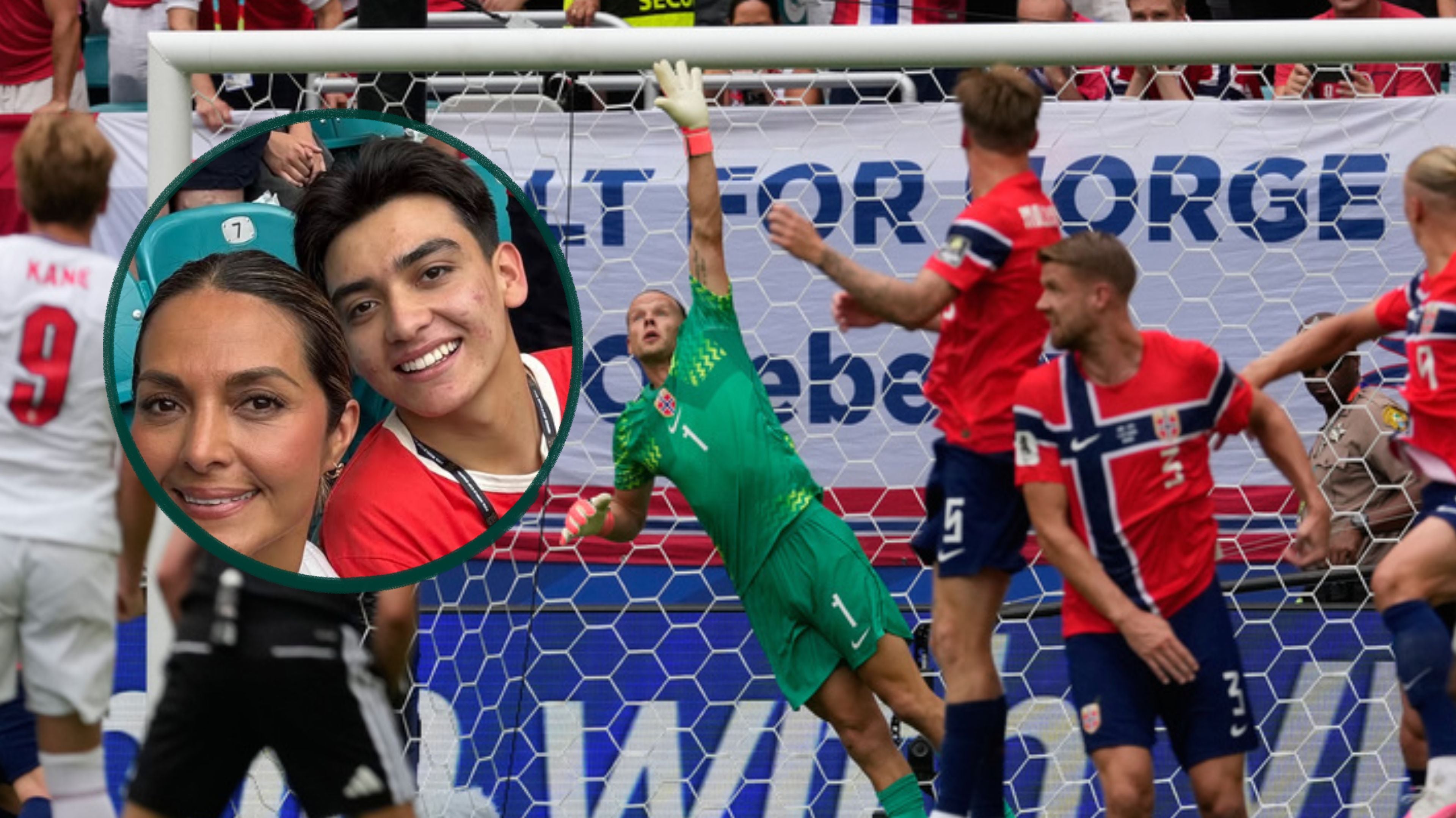 Gilberto Mora sorprende al asistir como aficionado al Noruega vs Inglaterra