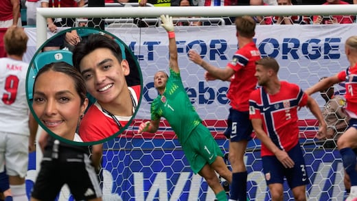 Gilberto Mora sorprende al asistir como aficionado al Noruega vs Inglaterra