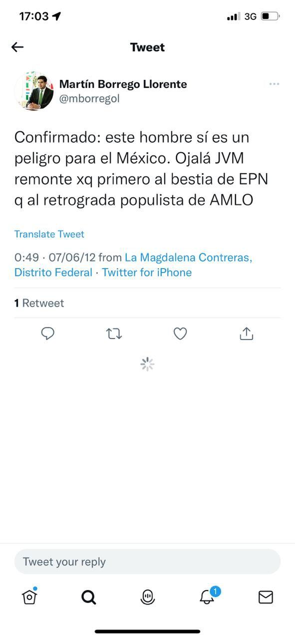 Colaborador de Ebrard contra AMLO