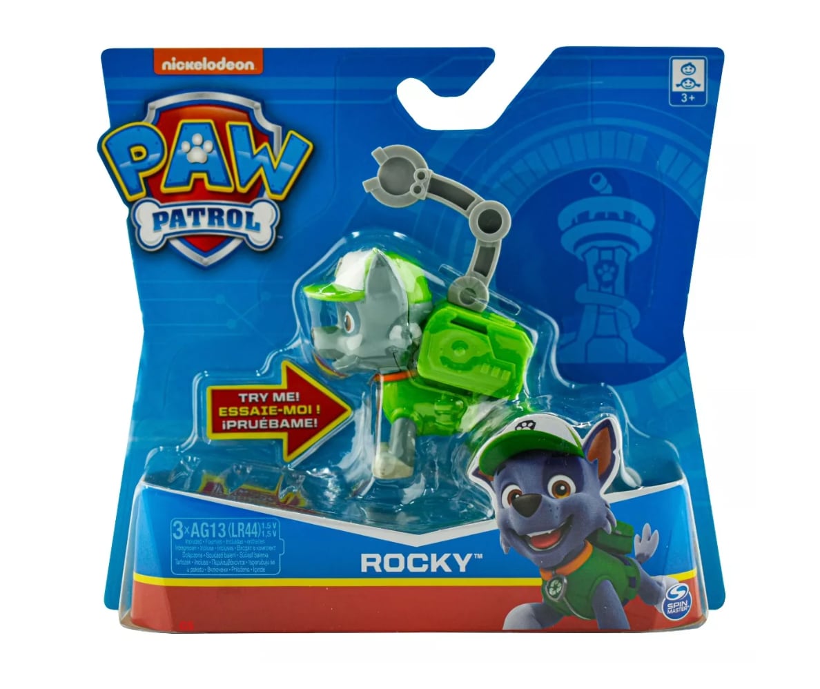Paw Patrol Rocky Figura Con Sonidos 9cm