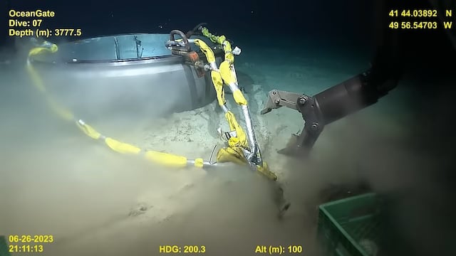 Nuevas imágenes del submarino Titán
