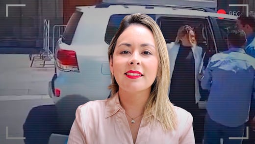 Yeraldine Bonilla llega a Palacio Nacional para encuentro con Sheinbaum