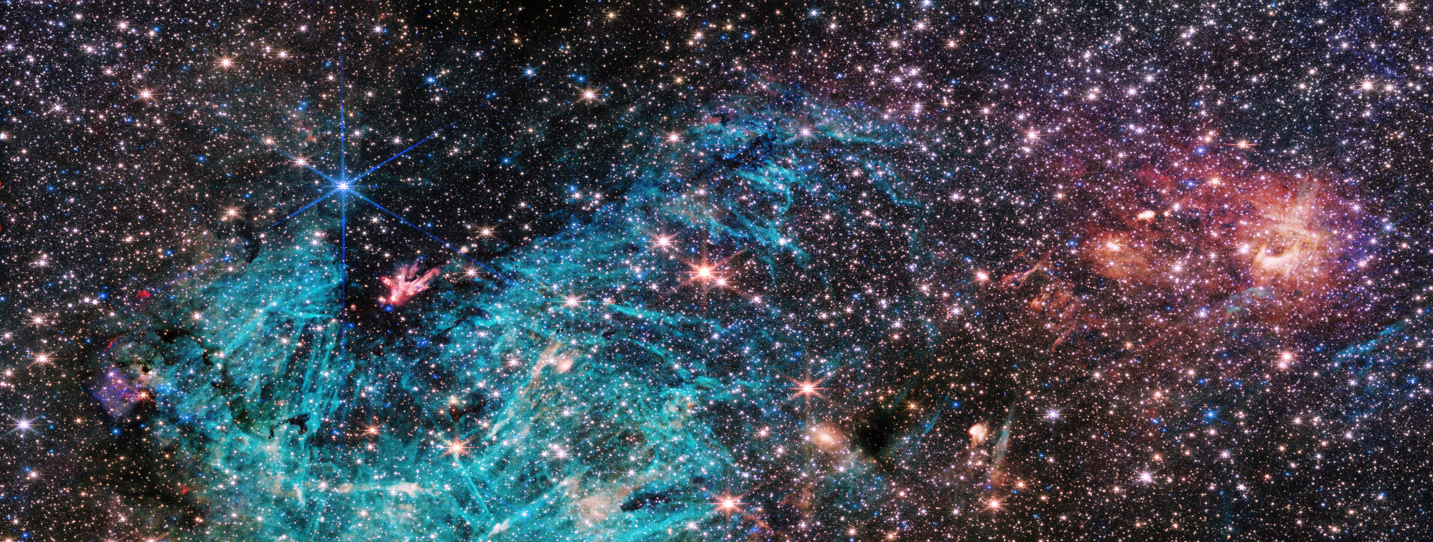 Corazón de la Vía Láctea tomada por el Telescopio James Webb