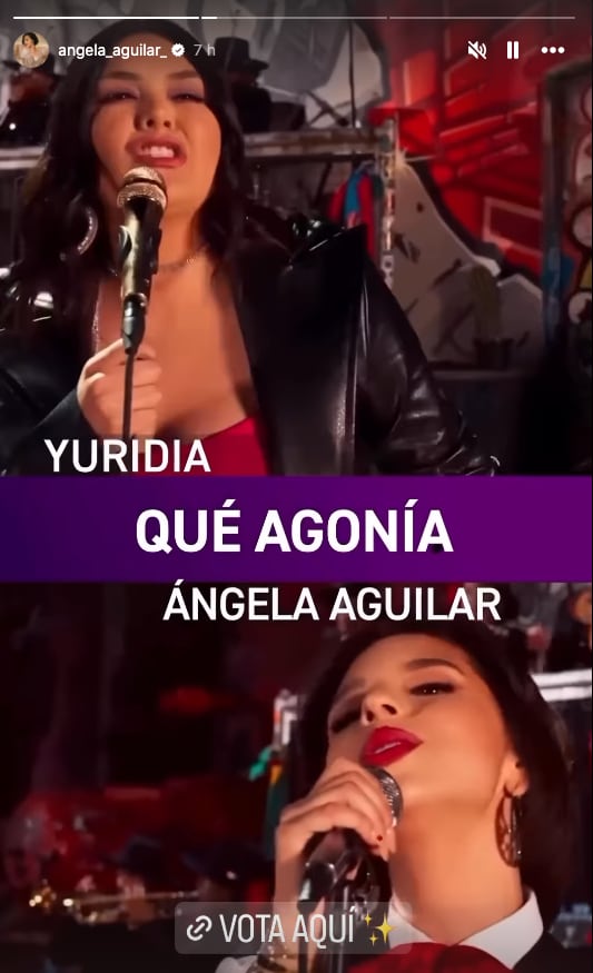 Ángela Aguilar pide votos en los Latin American Music Awards 2024