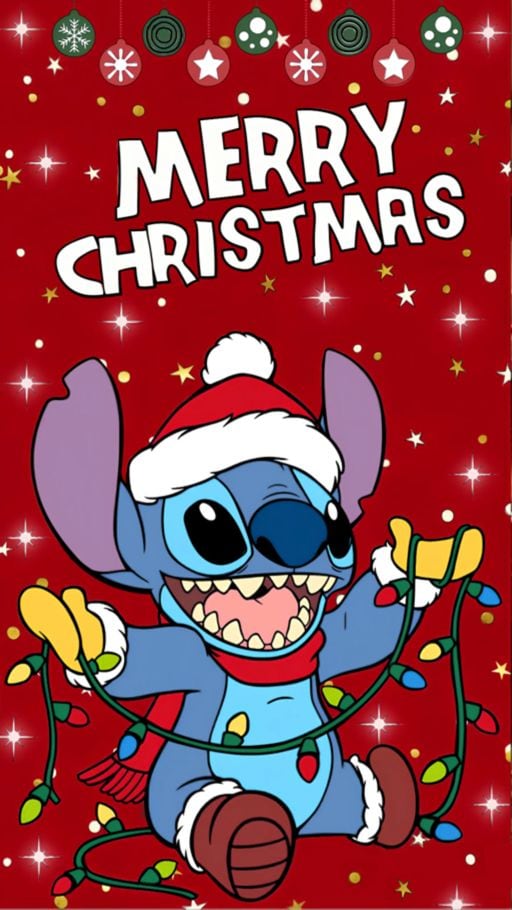 Tarjetas navideñas de Stitch
