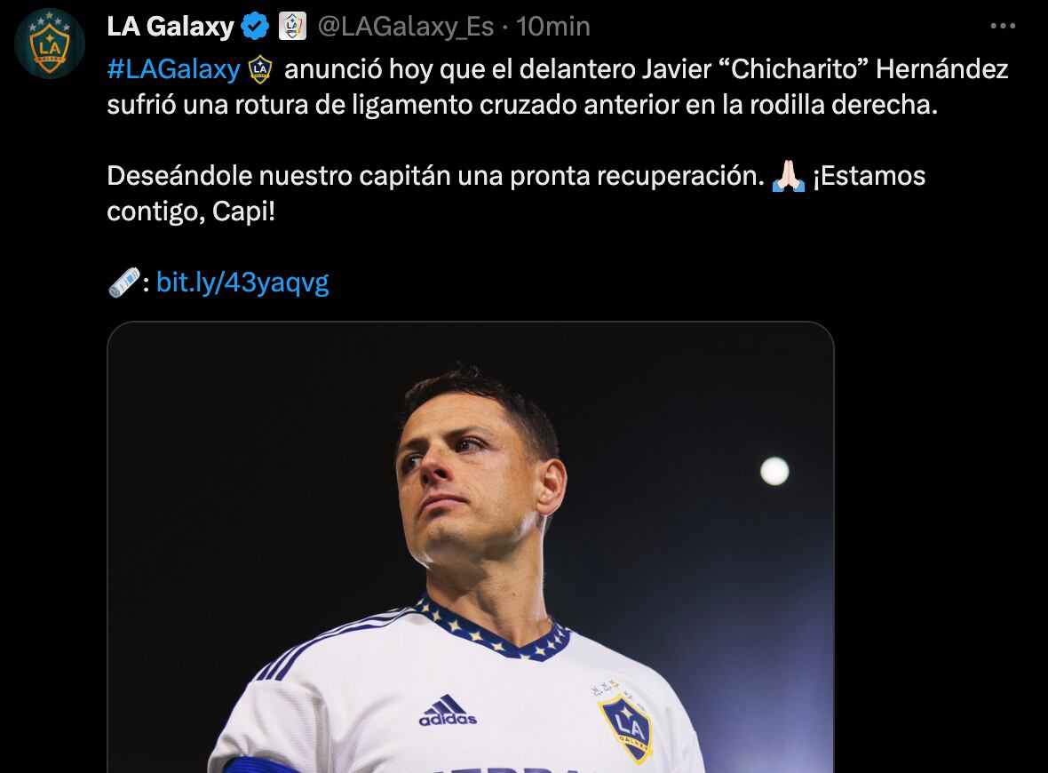 Chicharito Hernández lesión