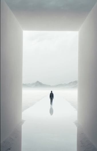 Representación de una inteligencia artificial sobre cómo es la vida después de la muerte