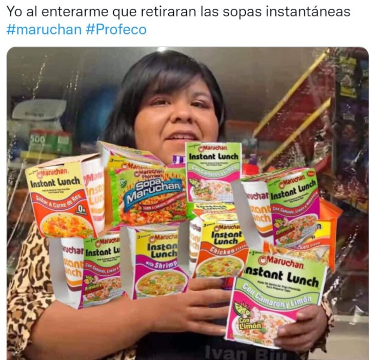 Meme por retiro de sopas instantáneas del mercado