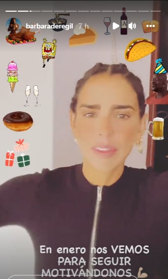 Bárbara de Regil no hará ejercicio, volverá a 2022 con su rutina.
