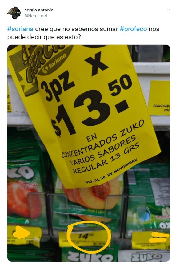 Exhiben precios engañosos en Soriana