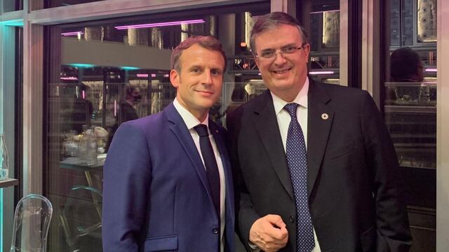 Ebrard y Macron