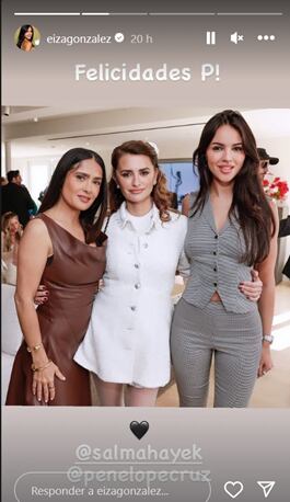 El especial motivo de la reunión entre Eiza González, Salma Hayek y Penélope Cruz