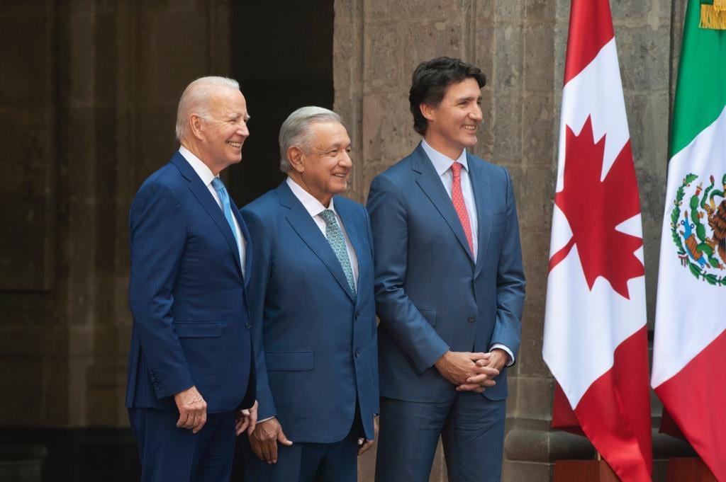 Cumbre de las Américas con AMLO, Joe Biden y Justin Trudeau en Palacio Nacional