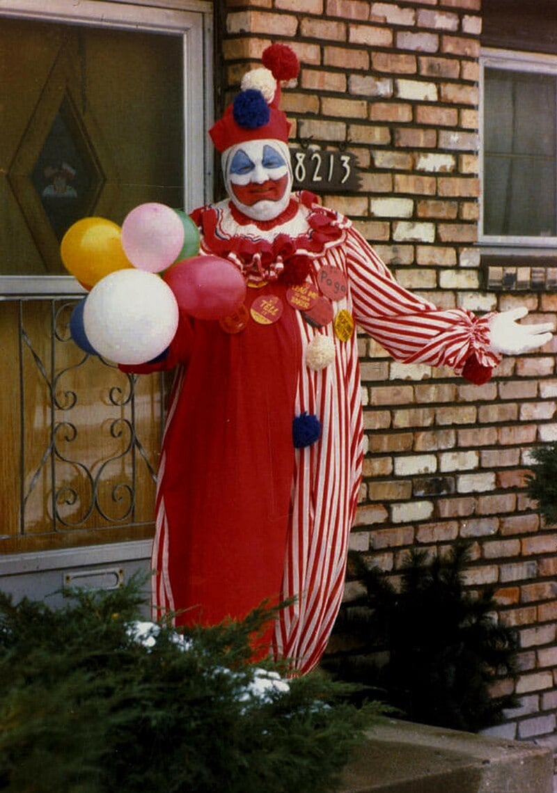 John Wayne Gacy, asesino serial.