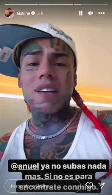 6ix9ine reta a Anuel AA a un enfrentamiento para acabar con las habladas