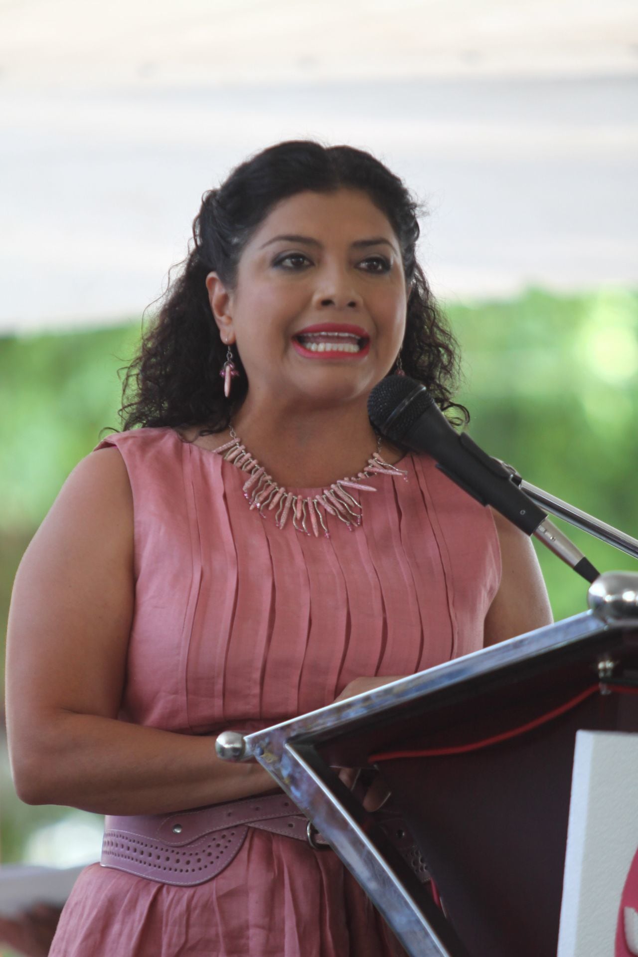 Clara Brugada, jefa delegacional de Iztapalapa, en 2011