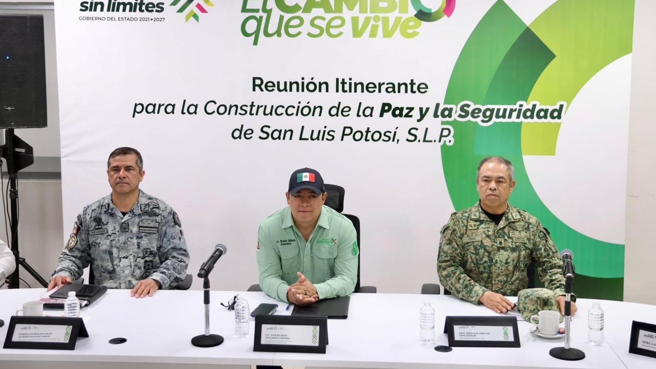 Ricardo Gallardo refuerza operativo con Guardia Nacional en San Luis Potosí