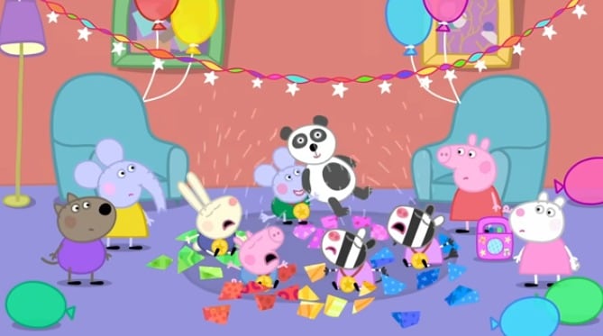 Capítulo en español Peppa Pig va a la fiesta de cumpleaños de Edmond Elefante