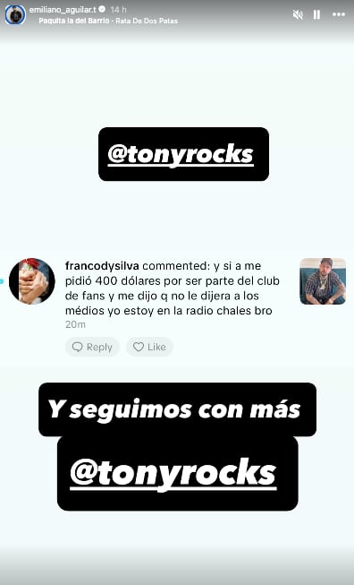 Emiliano Aguilar inicia cacería contra Tony Rocks