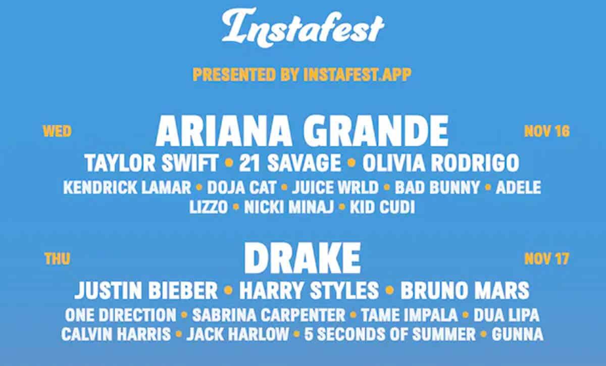 Instafest, la app para volver realidad el lineup de tus sueños