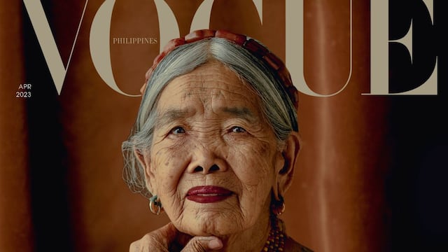 Apo Whang-Od de 106 años se convierte en portada de Vogue Filipinas.