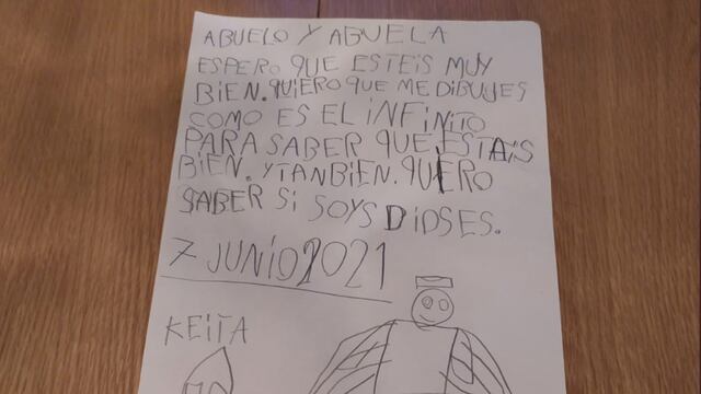 Carta de Keita a sus abuelos