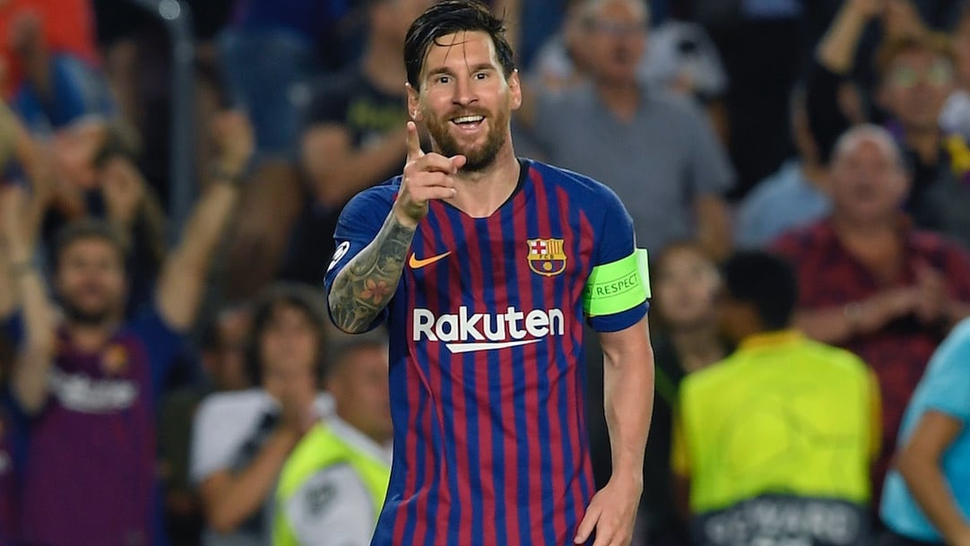 Messi marcó tres goles por octava ocasión en Champions League
