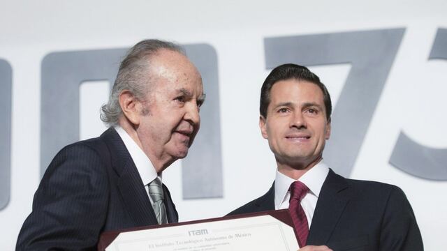 Enrique Peña Nieto y Alberto Baillères