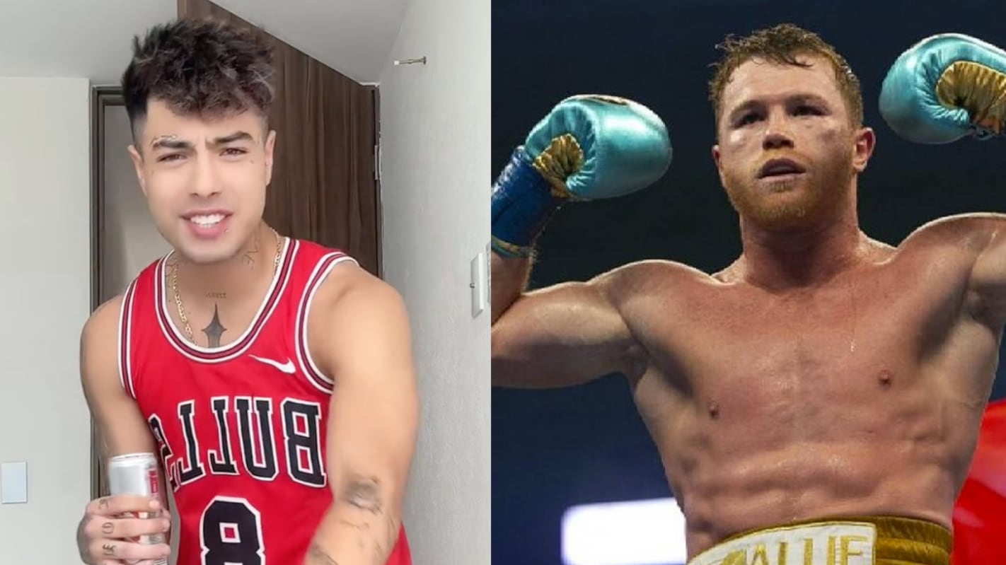 El exnovio de Yeri Mua, Naim Darrechi reta a un tiro al Canelo Álvarez y se burlan porque ya se nos va (VIDEO)