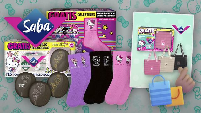 Calcetas de Hello Kitty, bolsas y cepillo: Precio y cómo conseguirlas con toallas Saba