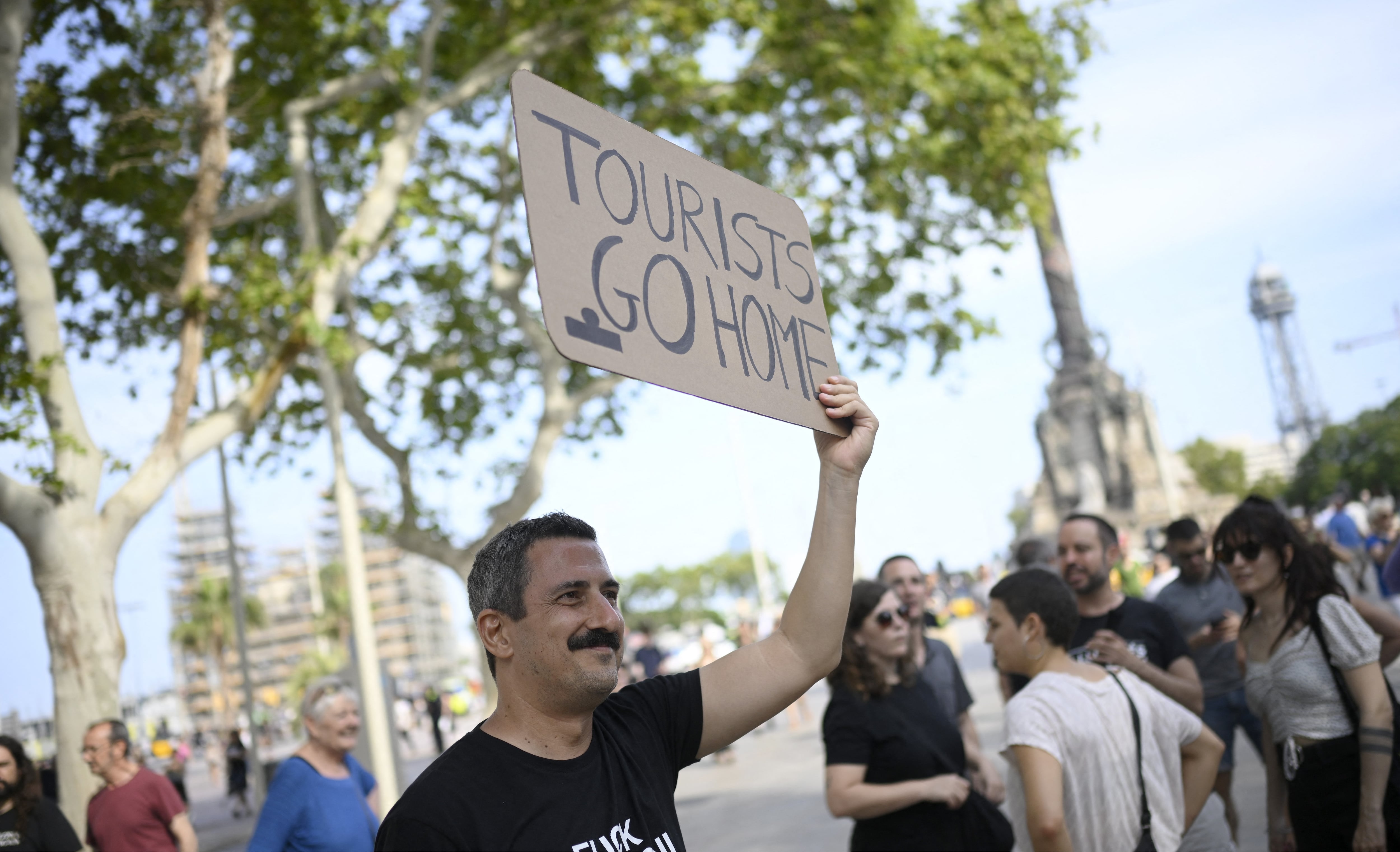 Protestas contra el turismo masivo en Barcelona