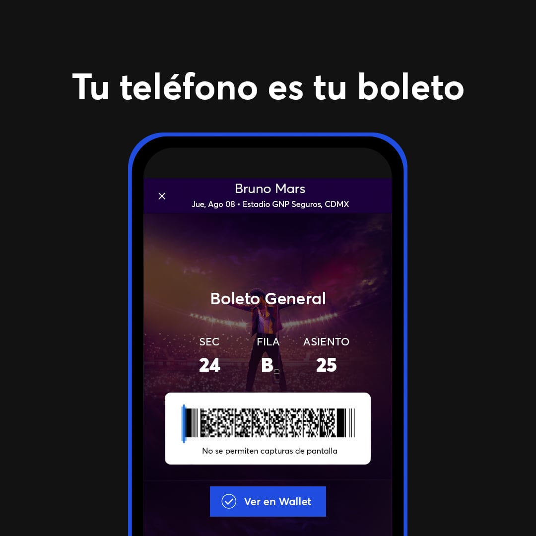 Nueva app de Ticketmaster México