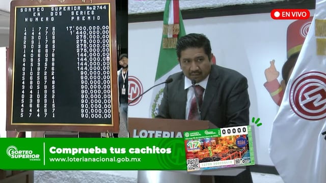 Resultados Sorteo Superior 2744 de Lotería Nacional en vivo: estos son los ganadores de hoy, 18 de noviembre