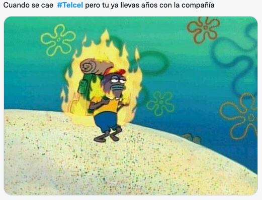 Caída de Telcel provoca memes en redes