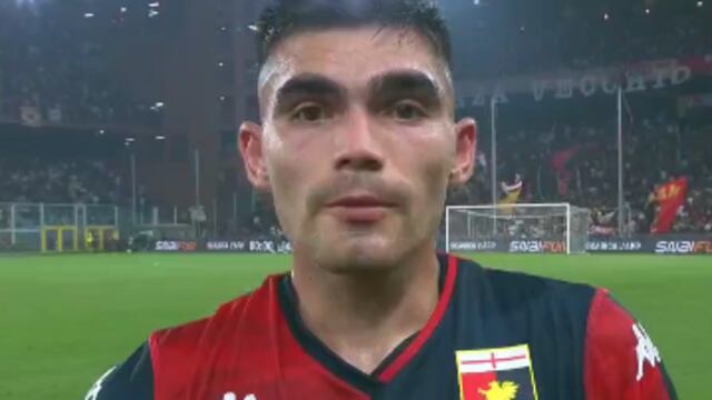 Johan Vásquez hablando italiano