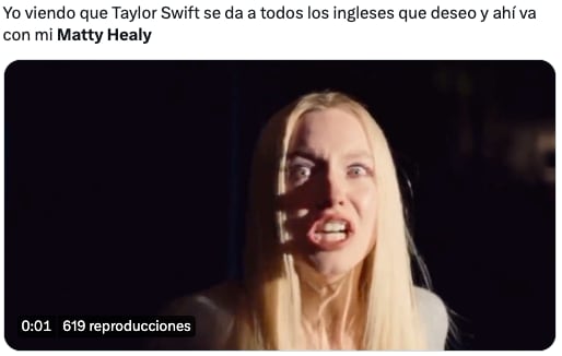 Rumores aseguran que Taylor Swift y Matty Healy están saliendo y los memes se disparan