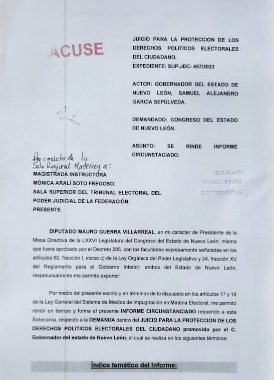 Samuel García y la información falsa al TEPJF para avanzar su agenda de ser candidato presidencial/Foto: Javier Tejado Dondé.