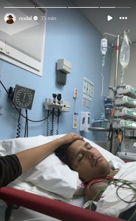 Christian Nodal es hospitalizado