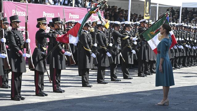 Claudia Sheinbaum, presidenta constitucional de los Estados Unidos Mexicanos, durante 112 aniversario de la Marcha de la Lealtad