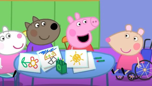 Mandy Ratona es amiga de Peppa Pig
