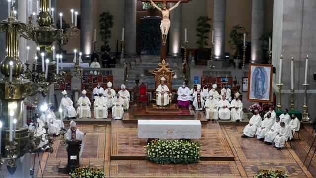 Misa celebrada en la Catedral de Toluca