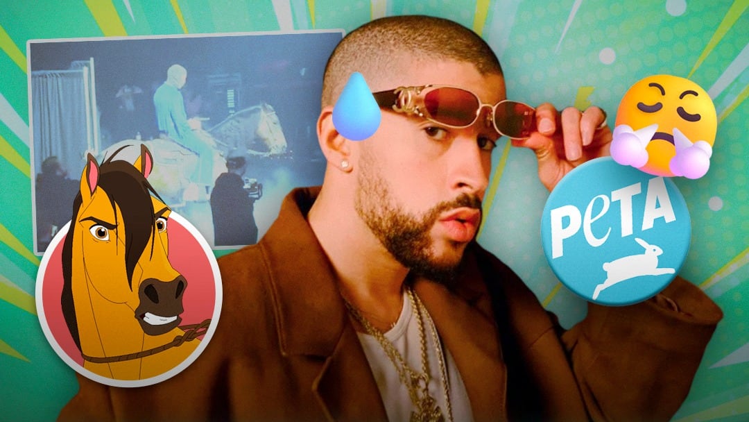 Bad Bunny es criticado por PETA por usar un caballo durante su gira Most Wanted Tour 2024