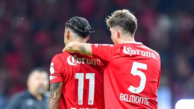 Maximiliano Araujo and Tomás Belmonte con el Toluca