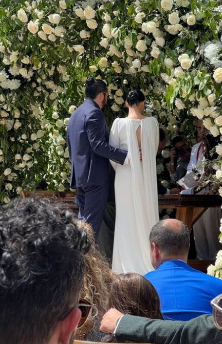 Maite Perroni y Andrés Tovar en su boda civil.