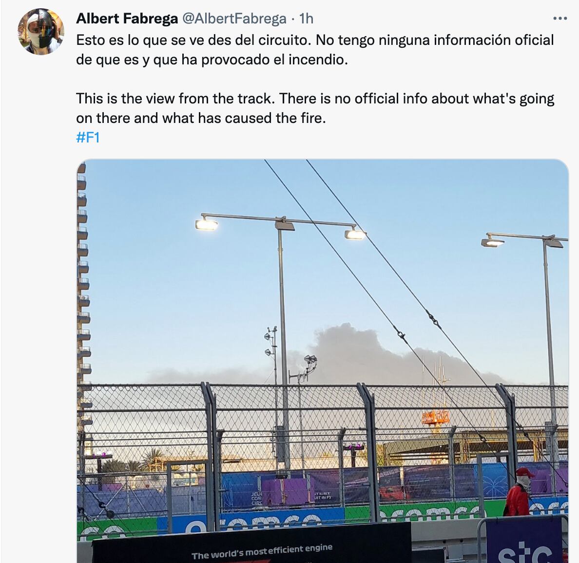 GP Arabia Saudita en riesgo por explosión en Yeda